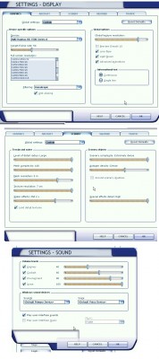 Settings configured Per Manual