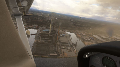 cimney on top, default or FSDG issue with harbour lines (ship on land)?